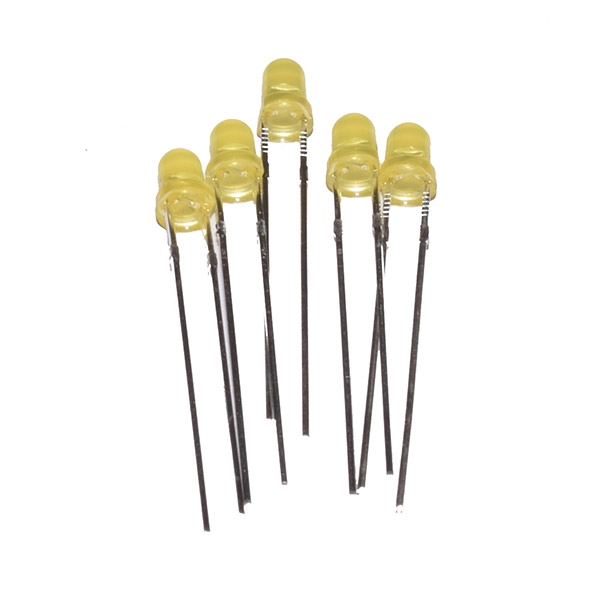 stressende magi klient 5Pcs 3mm LED Diffused Yellow Light Emitting Diode - Electronic Components &  Robotics Parts Online Shopping In India